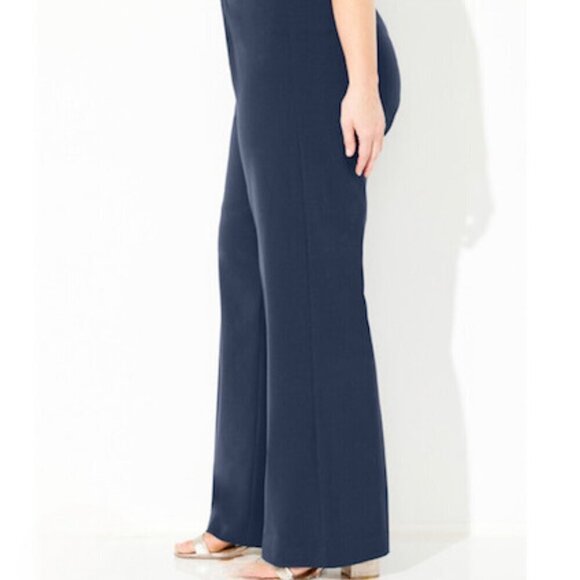 Catherine’s Right Fit Curvy Wide Leg Pant in Midnight Blue – Petite – Size 18 WP - Picture 2 of 6